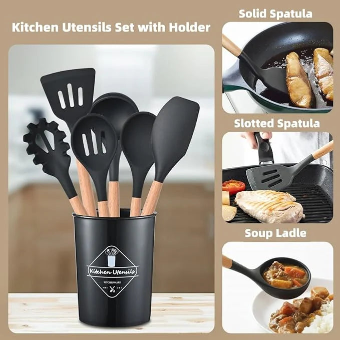 12 Pcs Cooking Utensils Set - Drivonza Mart