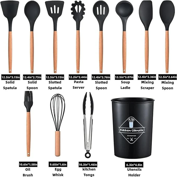 12 Pcs Cooking Utensils Set - Drivonza Mart