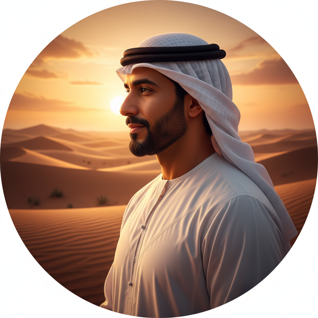 Arabic Man Desert Profile